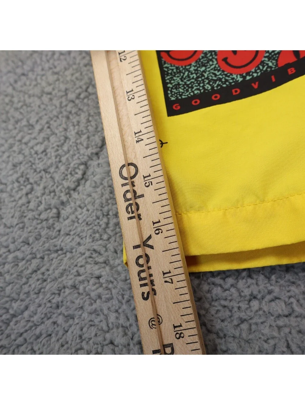 Brooklyn Cloth Swim Trunks Men Medium Yellow Colorblock